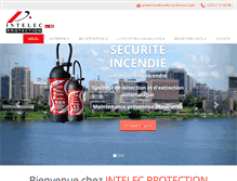 Tablet Screenshot of intelec-protection.com